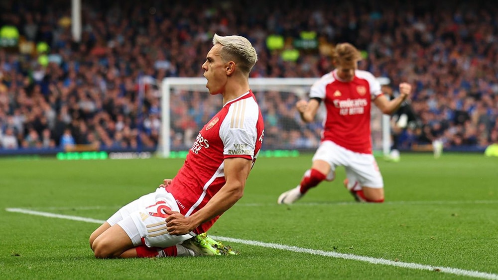 Arsenal,Everton,Ngoại hạng Anh,Leandro Trossard