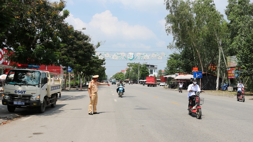 tin tức bắc giang, bắc giang, khắc phục bất cập, tổ chức giao thông,  giảm tai nạn, vi phạm an toàn giao thông, ùn tắc giao thông, biển báo giao thông, khu đông dân cư,