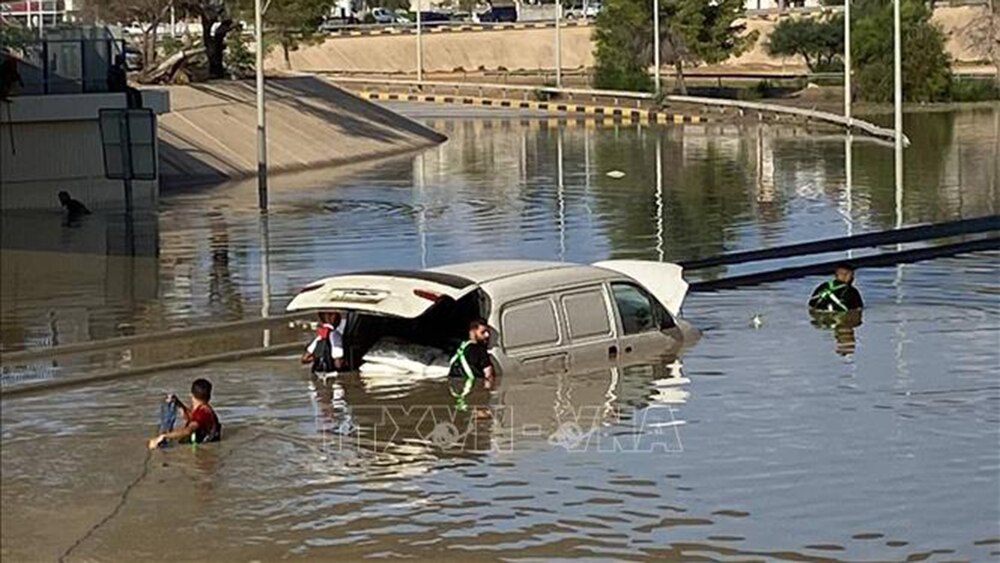 Lũ lụt tại Libya,vỡ đập,thành phố Derna,Libya