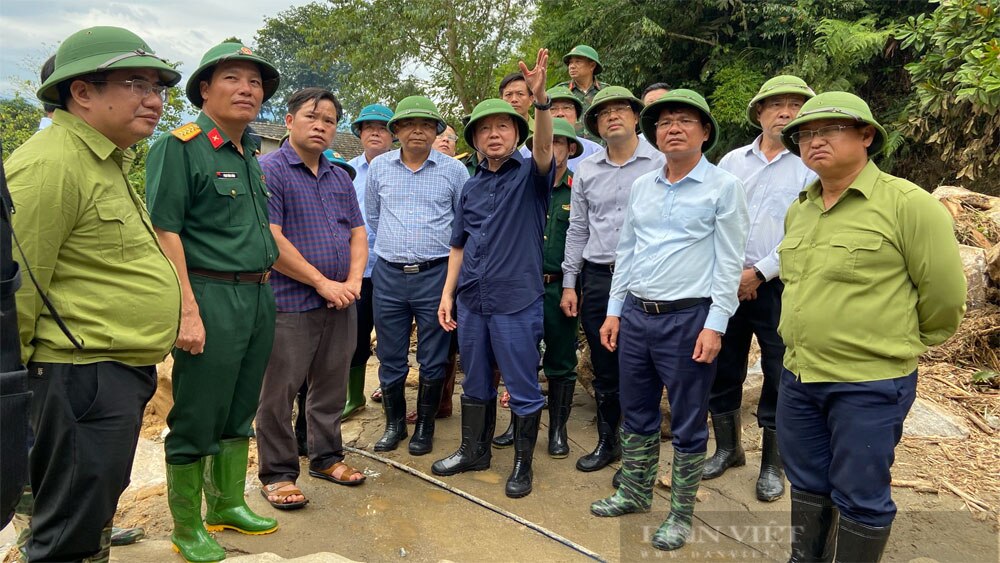 Phó Thủ tướng Trần Hồng Hà, kiểm tra, chỉ đạo khắc phục, hậu quả mưa lũ tại Lào Cai