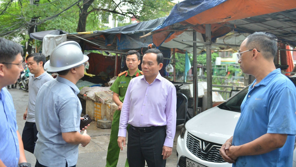 Phó Thủ tướng Trần Lưu Quang, hiện trường chỉ đạo khắc phục hậu quả, Vụ cháy chung cư mini ở Thanh Xuân