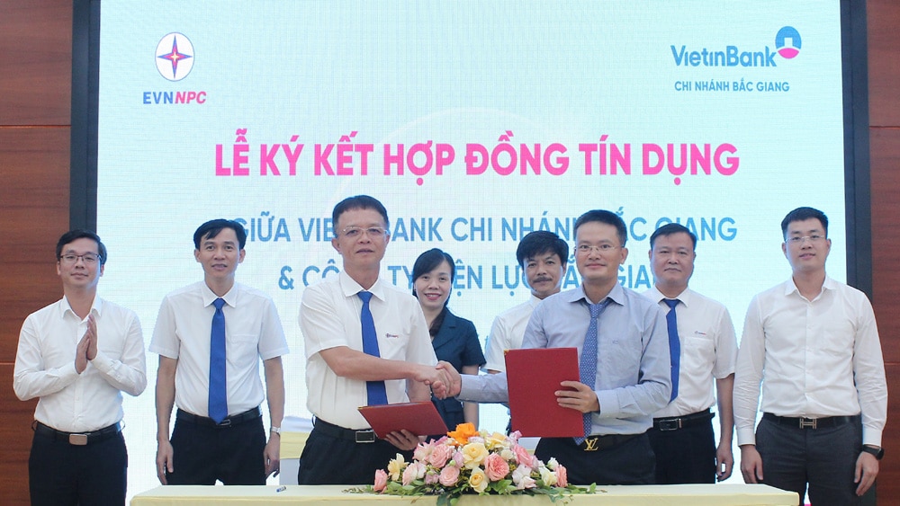 Bắc Giang, Vietinbank, ký hợp đồng, tín dụng, Điện lực