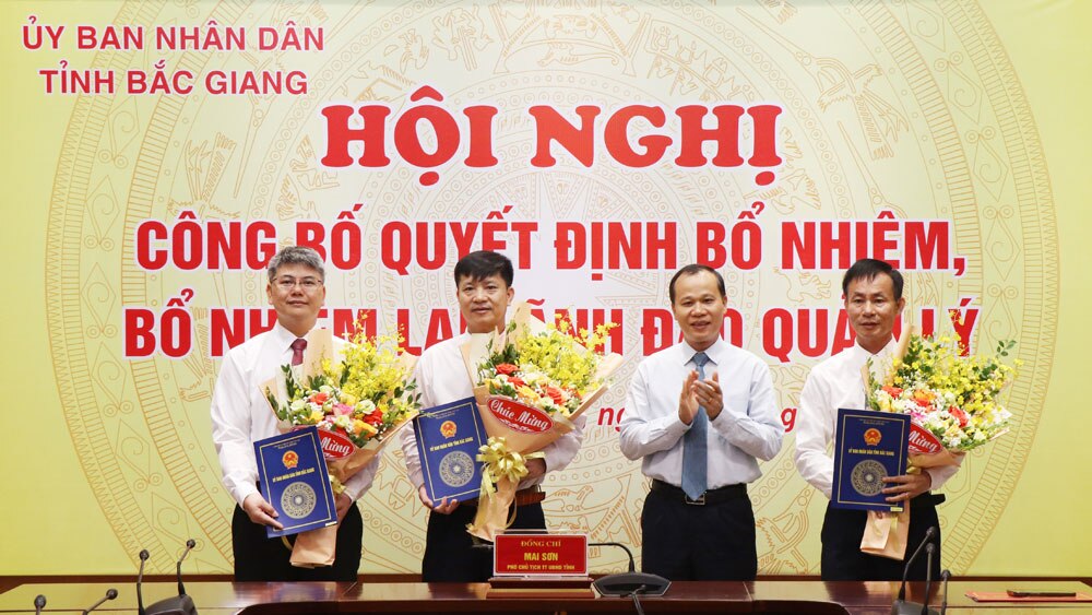 Bắc Giang, bổ nhiệm, công bố, Trường Cao đẳng Miền núi Bắc Giang, bổ nhiệm lại.