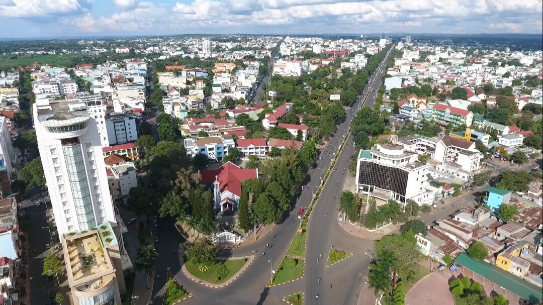 Một góc trung tâm TP.Buôn Ma Thuột