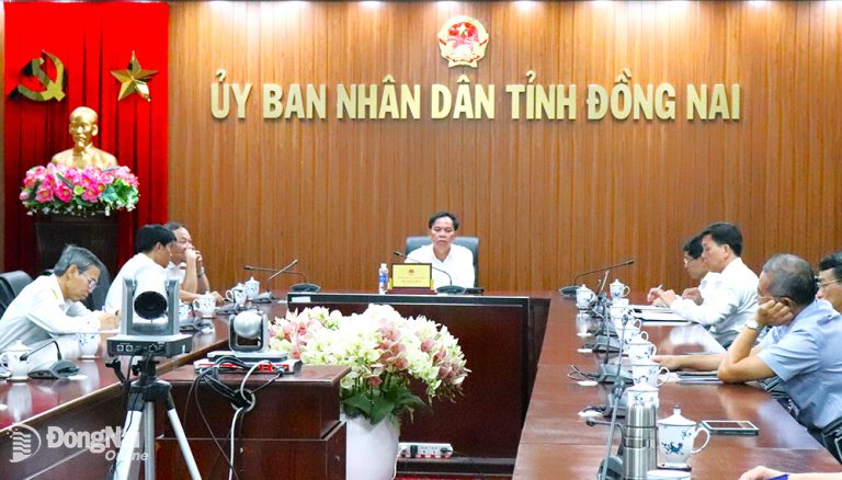 Quang cảnh điểm cầu Đồng Nai. Ảnh: V.Nam