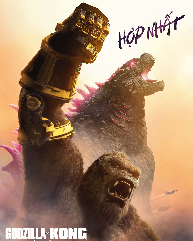 Godzilla và Kong hợp tác bảo vệ nhân loại.