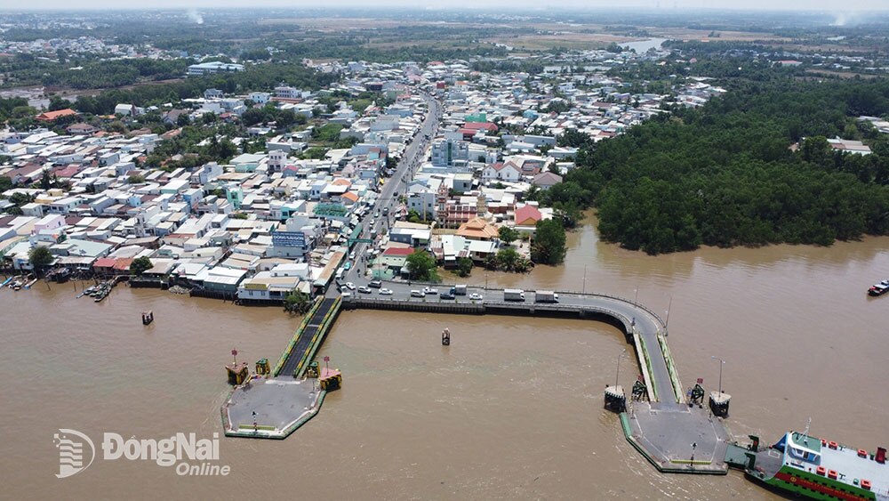 Đồng Nai đề xuất sớm xây dựng cầu thay phà Cát Lái. Trong ảnh: Phà Cát Lái hiện thường xuyên xảy ra ùn tắc do lưu lượng phương tiện qua lại đông. Ảnh: Phạm Tùng