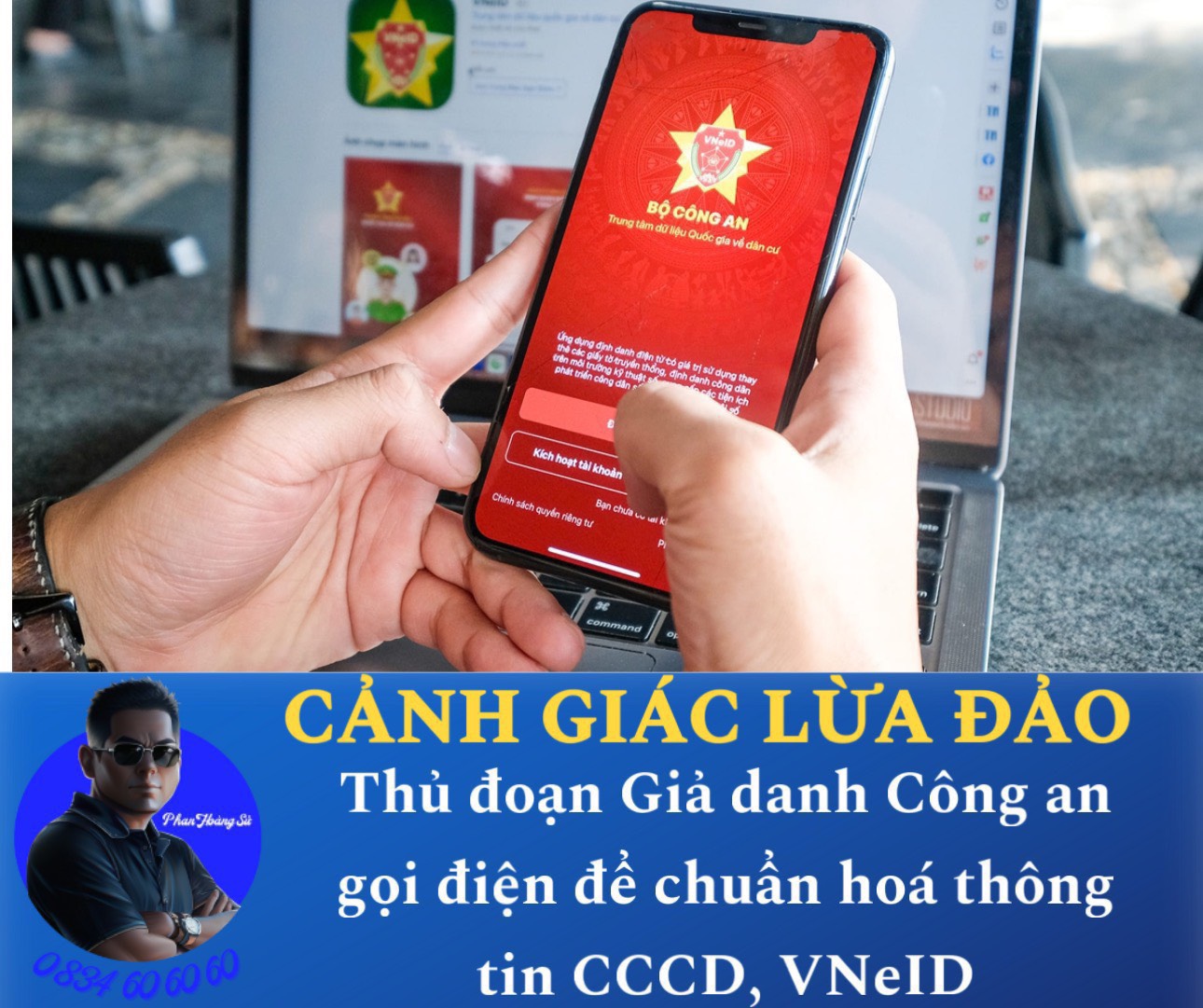 Những cảnh báo lừa đảo trên không gian mạng được Công an thành phố Biên Hòa thông tin đến người dân qua các kênh thông tin. Ảnh: CTV