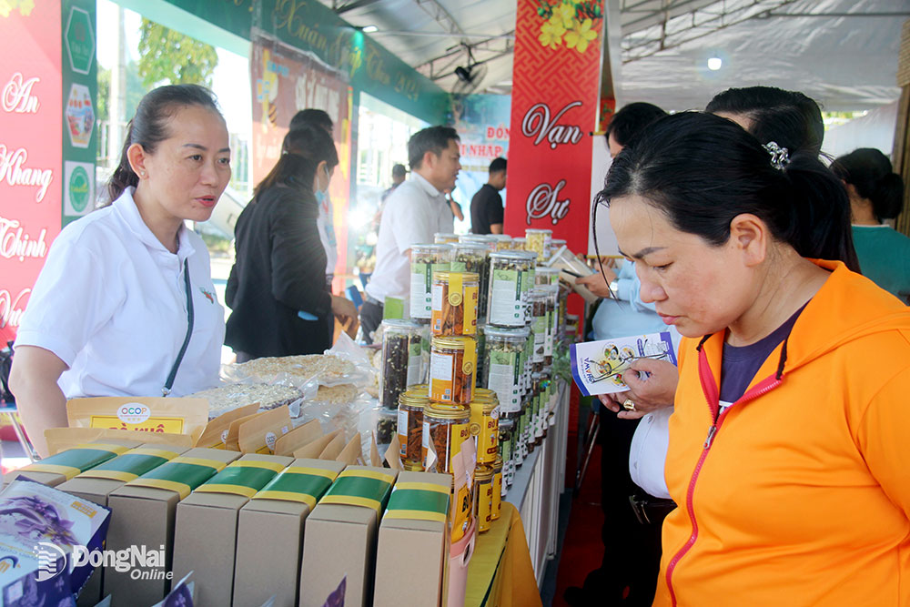 Đồng Nai tham gia quảng bá, giới thiệu sản phẩm Ocop tại hội nghị kết nối cung - cầu giữa Thành phố Hồ Chí Minh và các tỉnh, thành phố năm 2023. Ảnh: H.Hà