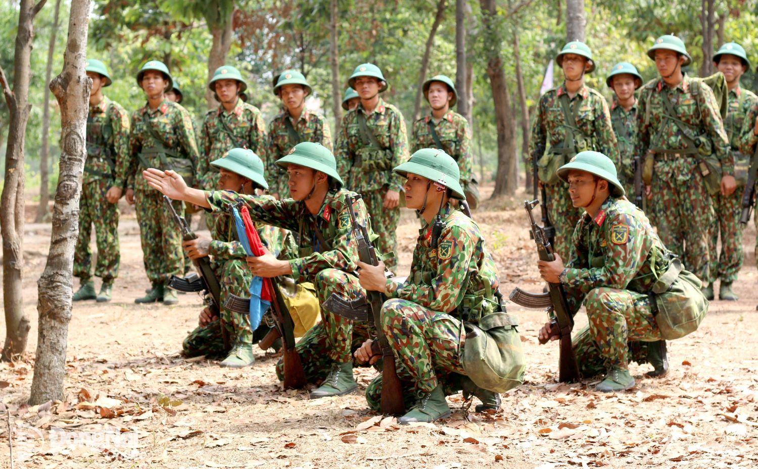 Một tác phẩm về người lính tham gia Hội thi ảnh chủ đề lực lượng vũ trang Đồng Nai do Trung tâm Văn hóa điện ảnh Đồng Nai tổ chức. Ảnh: TTVH-ĐA