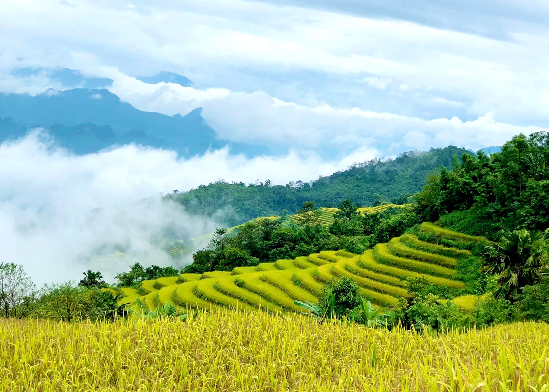 Bình yên Khuổi My.                                                                           Ảnh: QUỲNH HƯƠNG
