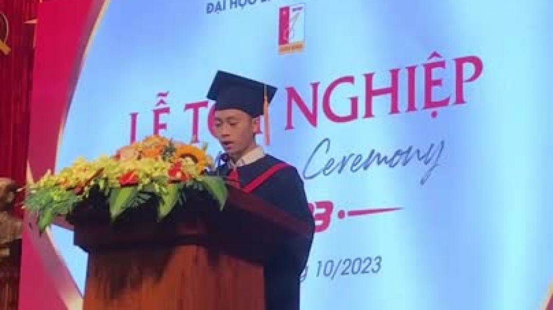 ⁣Bài phát biểu của Tiến Anh trong buổi lễ tốt nghiệp đã -chạm- đến trái tim của nhiều người