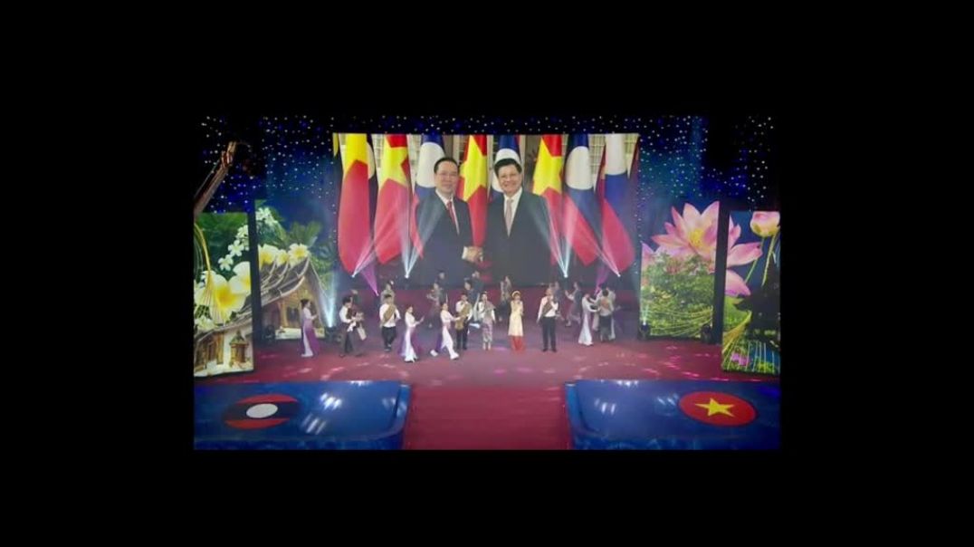 ⁣Hình ảnh Ngày hội ‘thắm tình hữu nghị đặc biệt Việt Nam – Lào năm 2023’ trên Đài Truyền hình Quốc gi