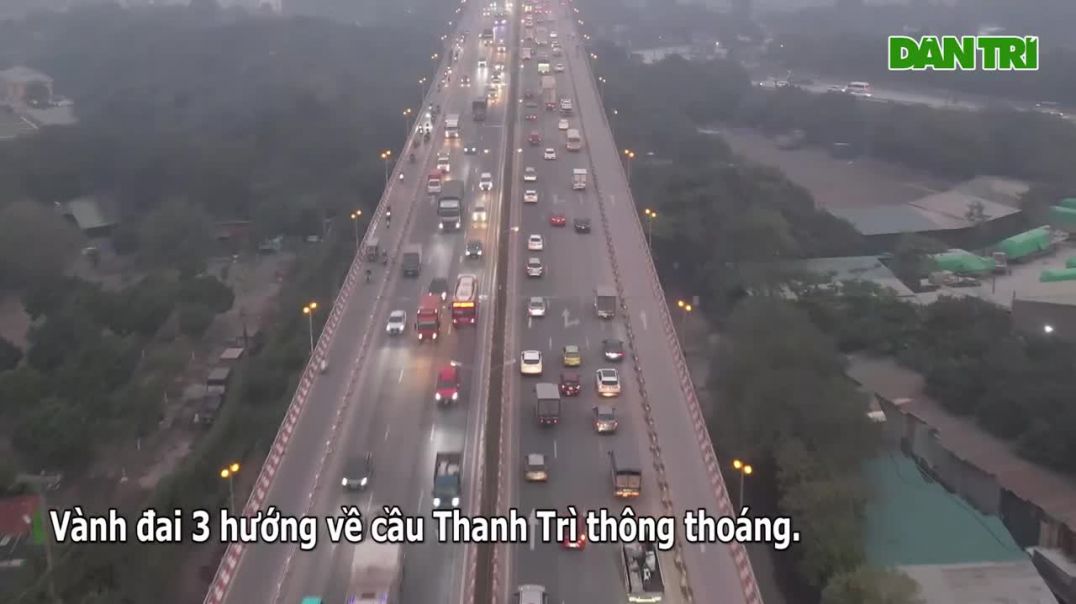 ⁣Các điểm 'nóng' giao thông ở Hà Nội thông thoáng trong chiều ngày cuối năm