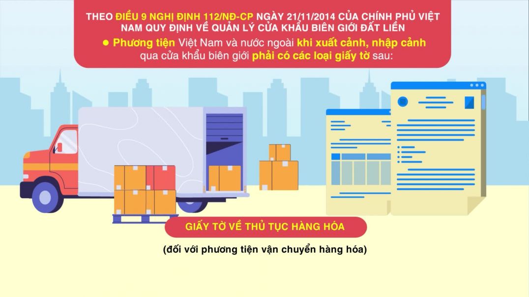 Những giấy tờ cần thiết khi phương tiện Việt Nam và nước ngoài xuất, nhập cảnh qua cửa khẩu biên giớ