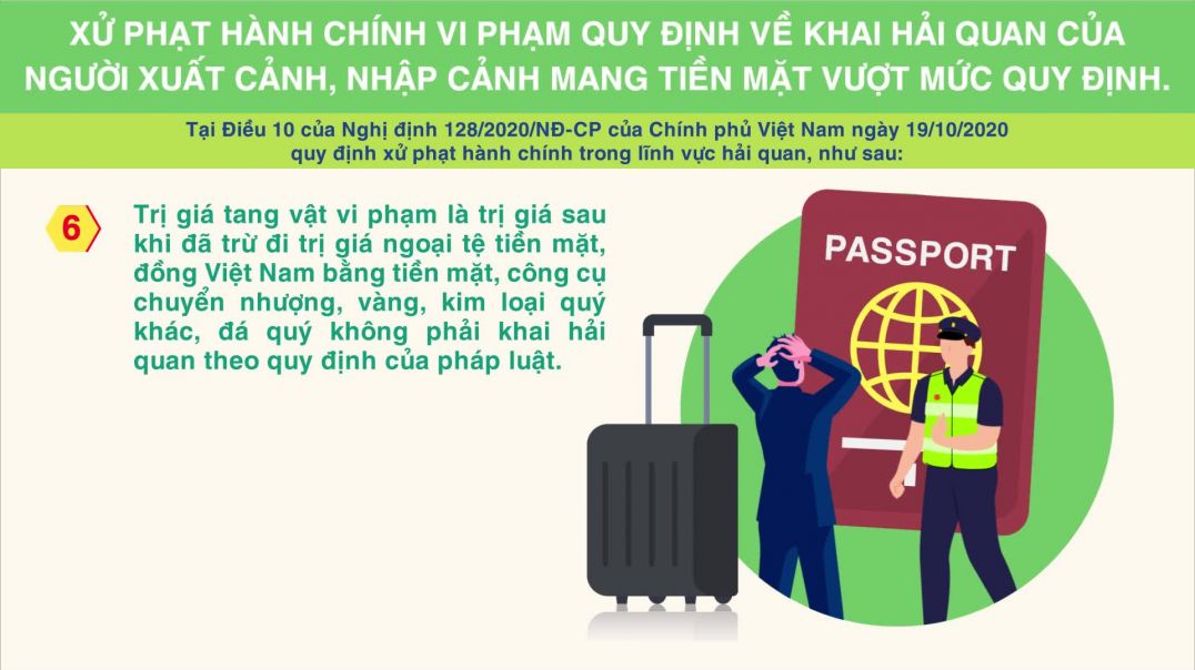 Quy định về tiền mặt mang theo khi cá nhân xuất, nhập cảnh vào Việt Nam