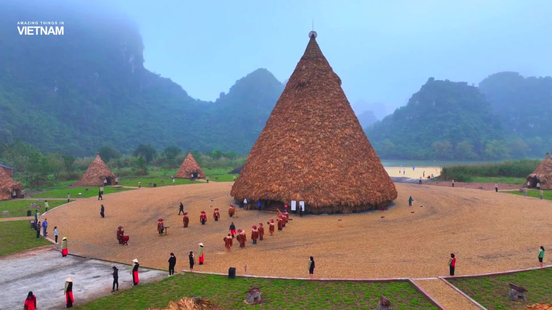 ⁣Đảo Khê Cốc – nơi tái hiện sinh hoạt cộng đồng của cư dân cổ Tràng An, Ninh Bình