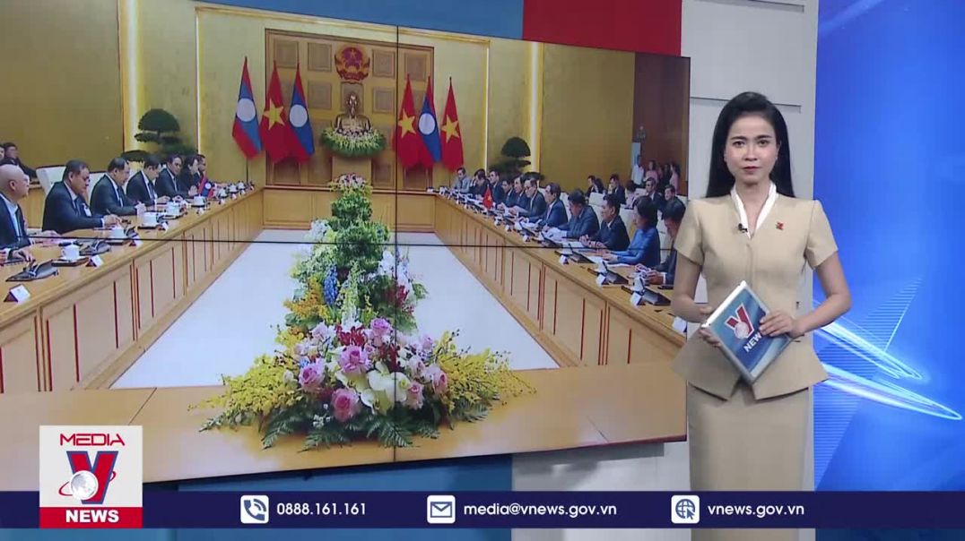 ⁣Thủ tướng Phạm Minh Chính gặp làm việc với Thủ tướng Lào Sonexay Siphandone