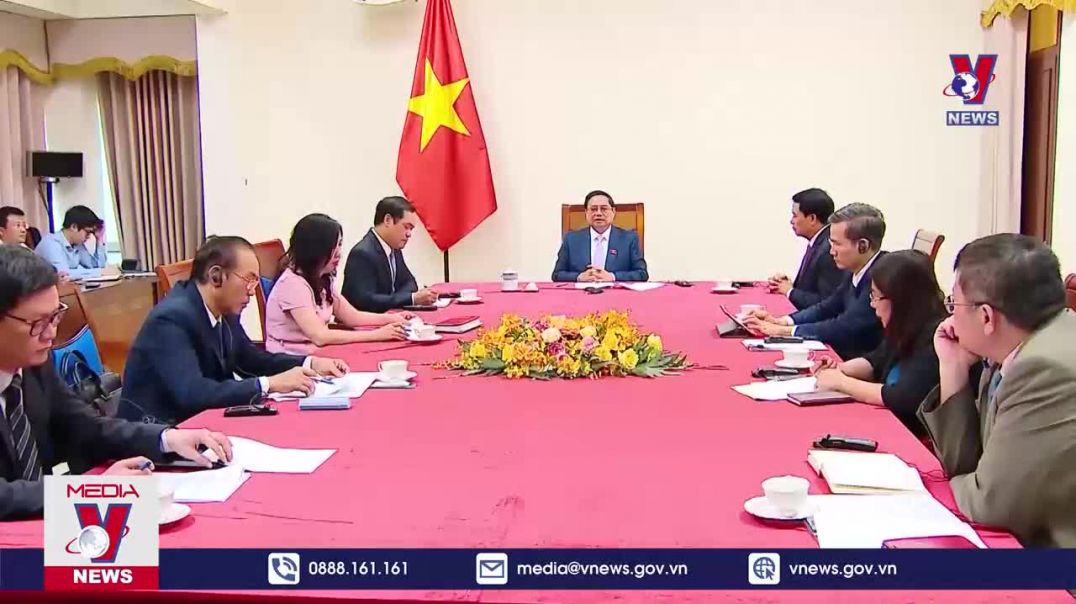 ⁣Thủ tướng Phạm Minh Chính điện đàm với Thủ tướng Hà Lan