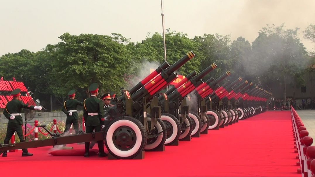 ⁣21 loạt đại bác rền vang tại tổng duyệt Lễ kỷ niệm 70 năm Chiến thắng Điện Biên Phủ