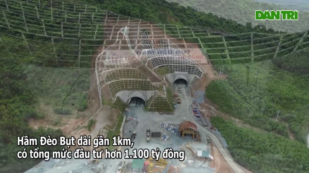 ⁣Công trường hầm xuyên núi duy nhất trên cao tốc Bắc - Nam qua Hà Tĩnh