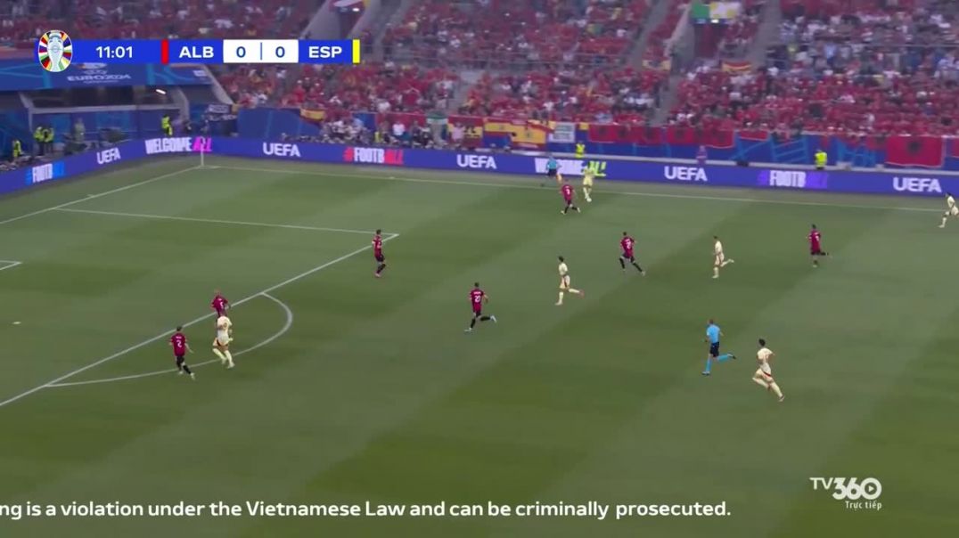 ⁣Highlight Tây Ban Nha đánh bại Albania 1-0