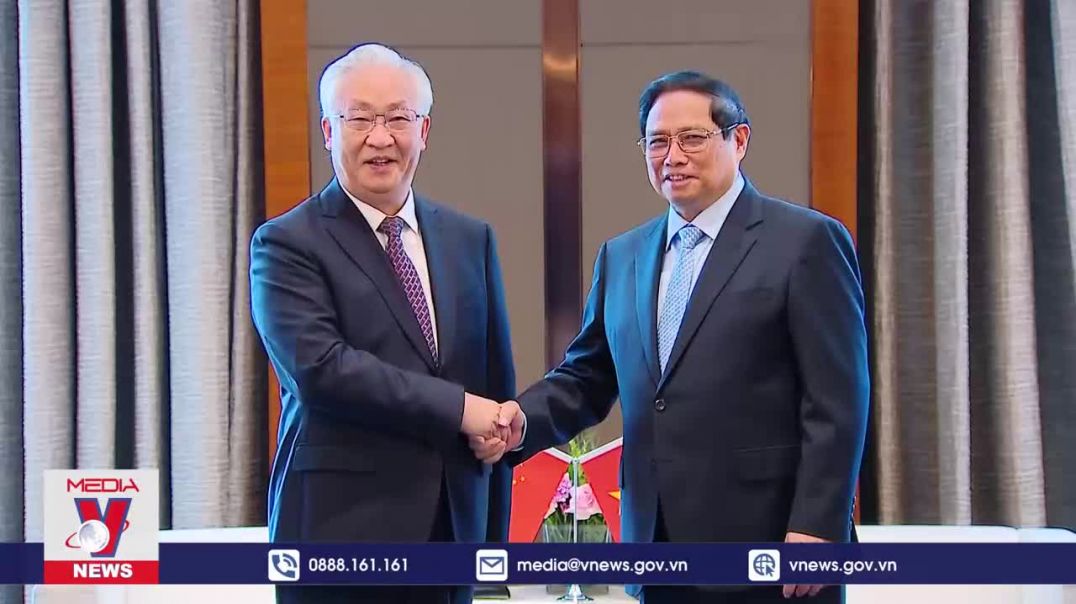 ⁣Thủ tướng Phạm Minh Chính tiếp Phó Thủ tướng Trung Quốc Trương Quốc Thanh