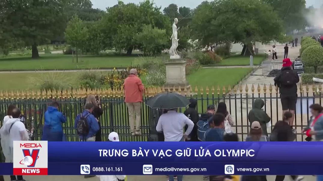 Trưng bày vạc giữ lửa Olympic