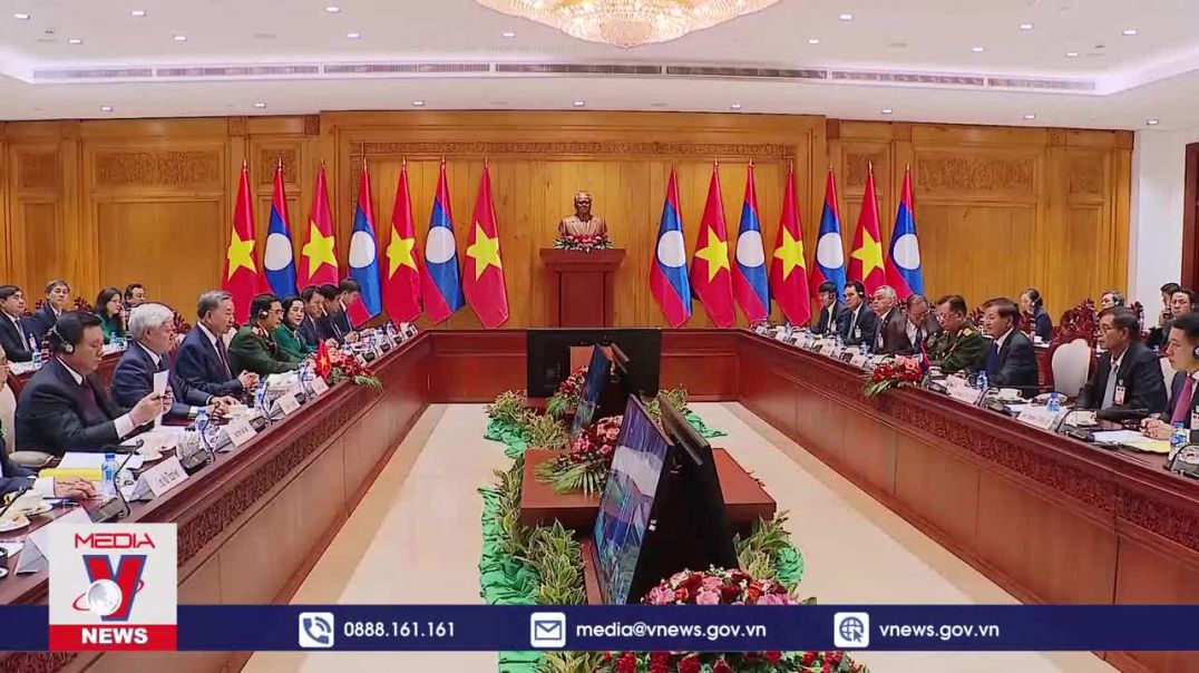 ⁣Chủ tịch nước Tô Lâm hội đàm với Tổng Bí thư, Chủ tịch nước Lào