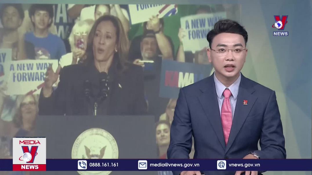 ⁣Bà Harris giành ưu thế trước ông Trump