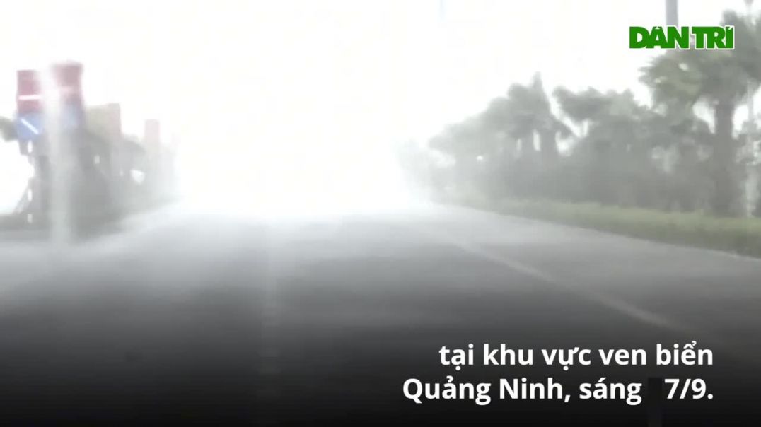 ⁣Hình ảnh Quảng Ninh bị -tàn phá- trong 6 giờ bão Yagi càn quét