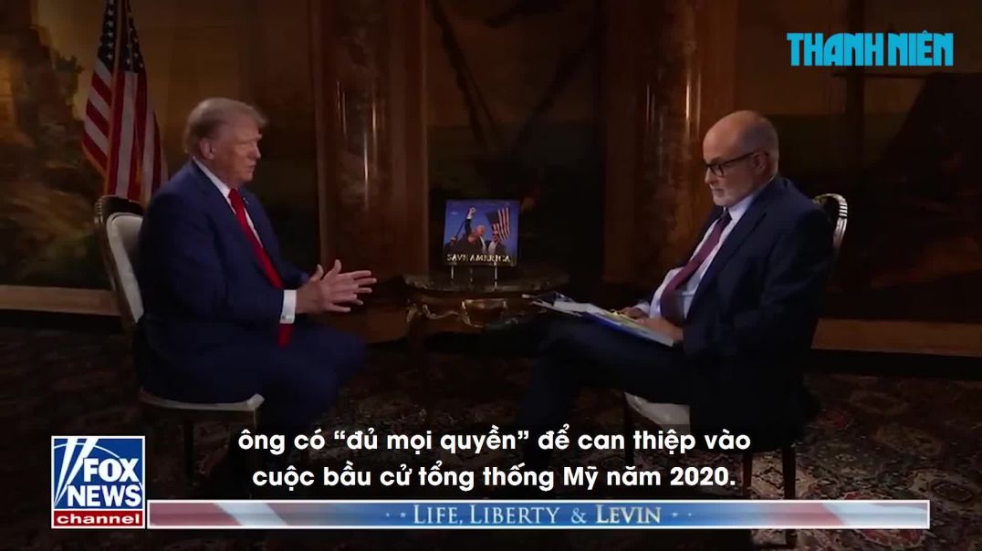 ⁣Ông Trump gây sốc, nói mình 'có tất cả quyền' can thiệp kết quả bầu cử