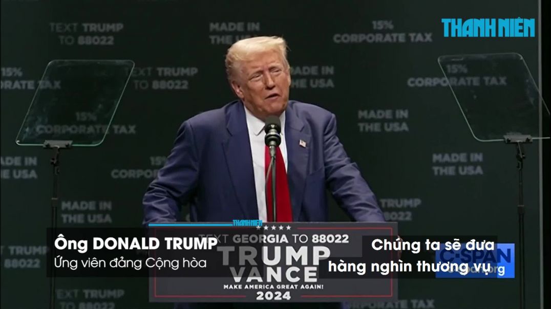 ⁣'Lá bài' kinh tế của cựu Tổng thống Trump