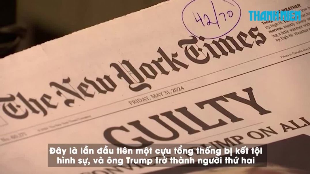 ⁣Ông Trump đã bị kết tội, có ảnh hưởng kết quả bầu cử