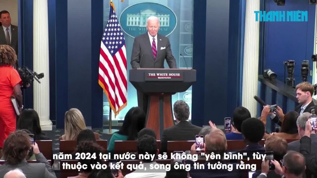 ⁣Tổng thống Biden lo bầu cử Mỹ 2024 sẽ không yên bình