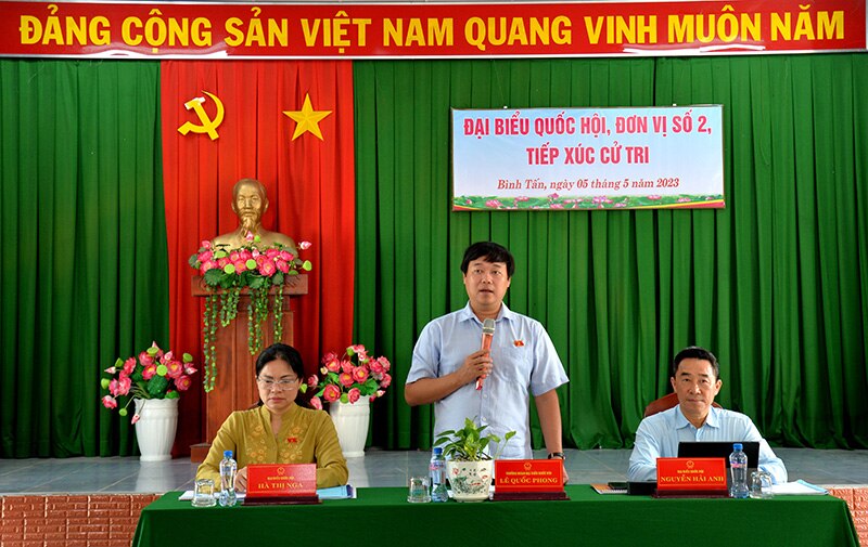 Voters of Thanh Binh district and Cao Lanh city sent many opinions ...