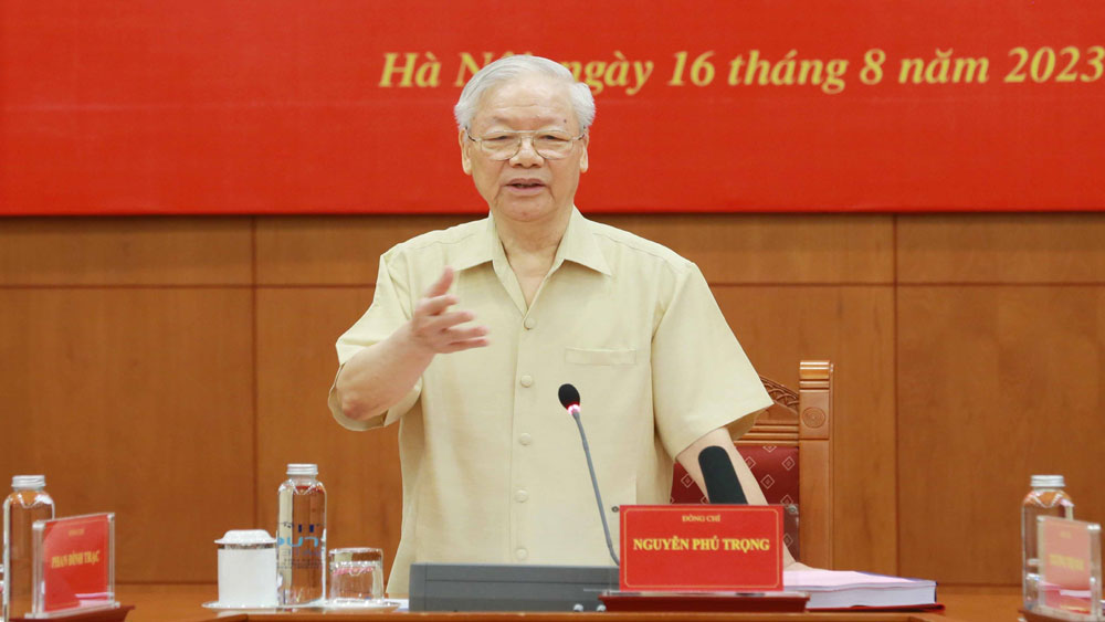 Tổng bí thư Nguyễn Phú Trọng, chủ trì họp, Ban Chỉ đạo Trung ương phòng, chống tham nhũng