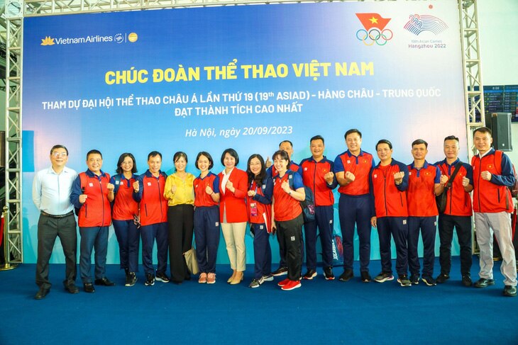 Thể thao Việt Nam lên đường tranh tài tại Asiad 19, thực hiện mục tiêu giành 2-5 HCV - Ảnh: QUÝ LƯỢNG
