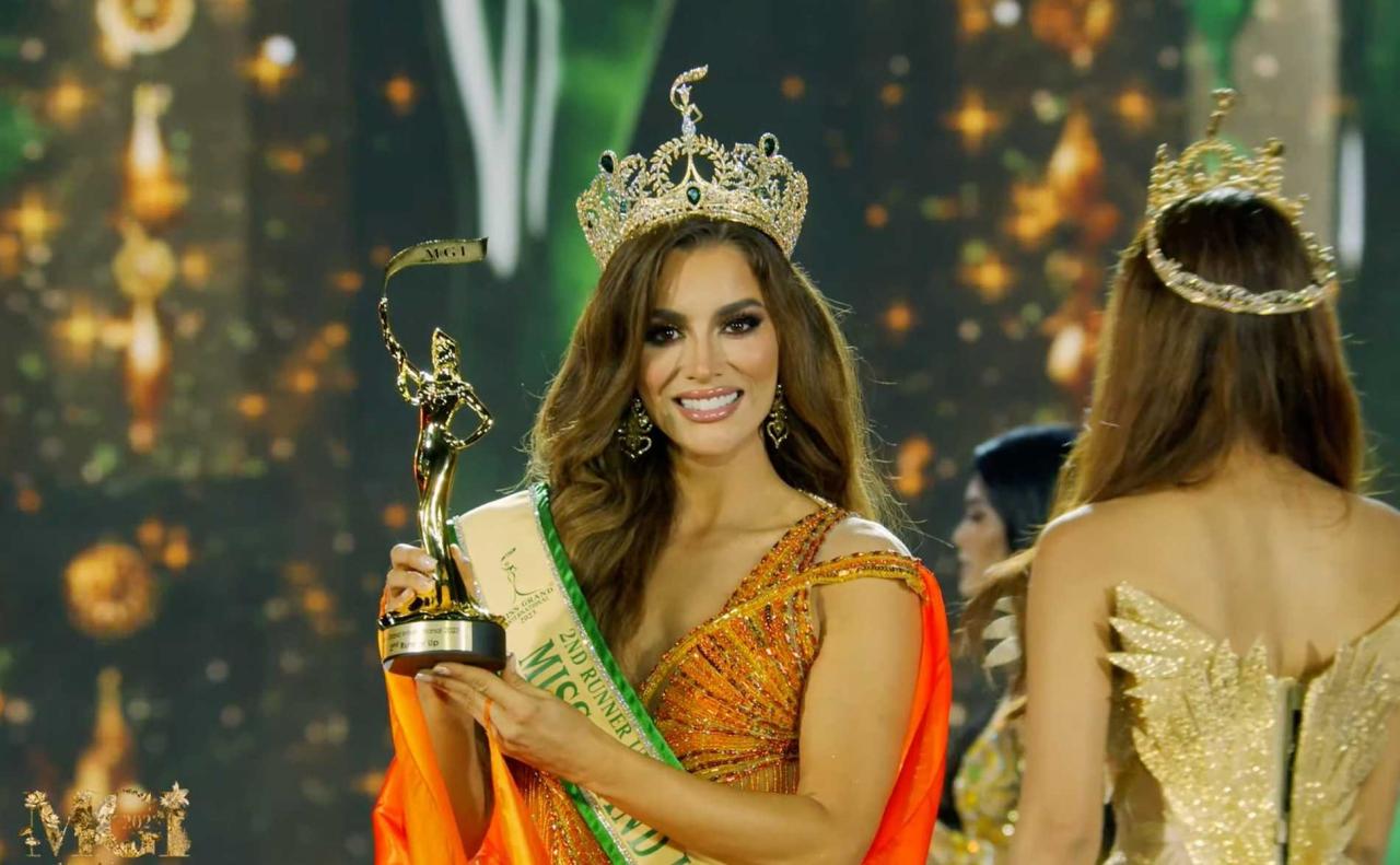Á hậu 2 Hoa hậu Hòa bình Quốc tế 2023 thuộc về đại diện đến từ Colombia. Ảnh: Ban tổ chức