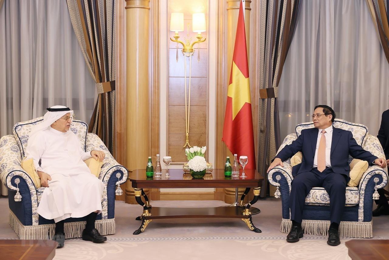 [Ảnh] Thủ tướng tiếp lãnh đạo tập đoàn Saudi Arabia đang đầu tư tại Việt Nam ảnh 1