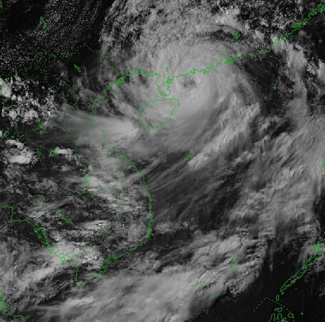 Hình ảnh bão số 1 Talim vừa ảnh hưởng đến nước ta. Nguồn: Trung tâm Dự báo KTTVQG.